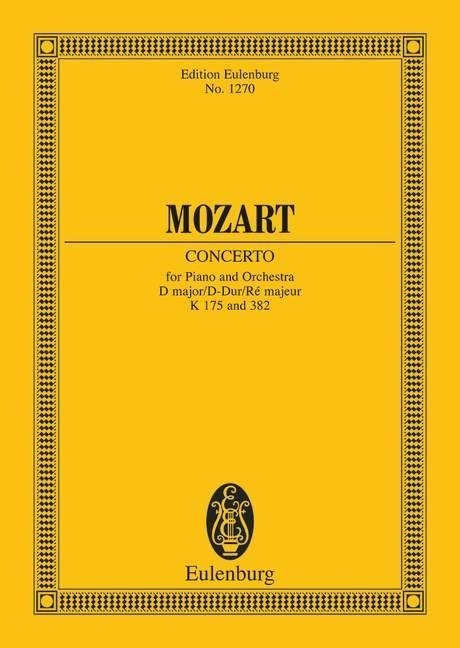 Mozart: Concerto No. 5 D major with Rondo D major KV 175 / KV 382 (Study Score) published by Eulenburg